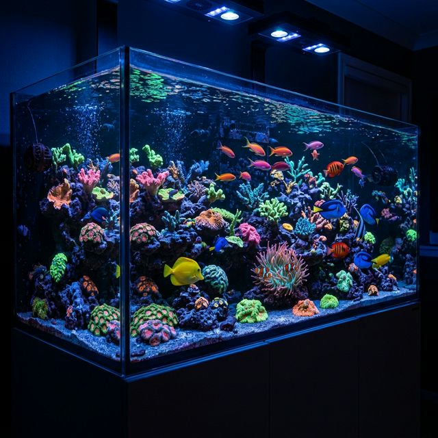 Beautiful reef aquarium